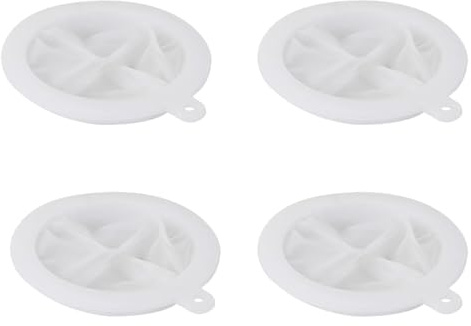COAFTUG 4 Stück Feines Sieb Küche Nylon 200/300/400/450 Maschen Fine Filter Sieve Küchensieb Likörfilter Weinfilter Feinmaschig Siebfilter Weinsieb Strainer Passiersieb für Saft, Milch, Kaffee liquid