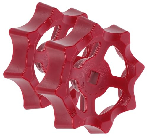 PAMINGONO 2 Stück Absperrventil Handrad Griff 7mm Vierkant Öffnung Kunststoff Duscharmatur Wasserhahngriff