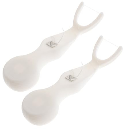 iplusmile Manici Riutilizzabili Porta Scovolini a Forma di Y in Plastica Bianca, Set da 2 Pezzi, Strumenti Orali Dentali per Pulizia Precisa e Igiene Orale Quotidiana, Adatti per Adulti,