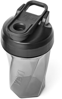 YETI Yonder 20 oz (591 ml) Shaker Bottle with Whisk-Free Helimix Technology, Leakproof Gym Bottle with Covered Spout & Quick Access Cap, Durable and Dishwasher Safe, Charcoal