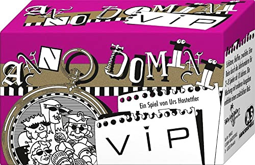 ABACUSSPIELE 09042 - Anno Domini - VIP, Kartenspiel - schätzen - bluffen - zweifeln, Brown