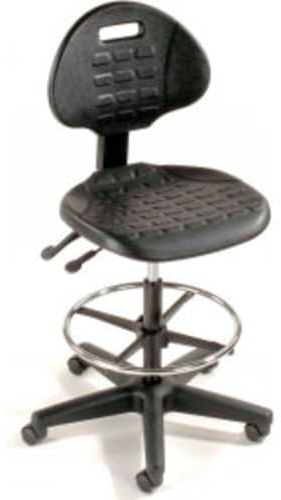 Global Industrial Black 5-Way Adjustable Ergonomic Stool, 225 Lbs Capacity
