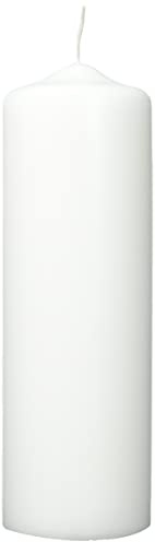efco 3509183 Kerze, Wachs, 25 x 8 x 8 cm, weiß