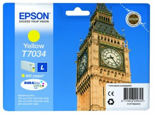 Epson T7034 Tintenpatrone Big Ben, Singlepack gelb, Large