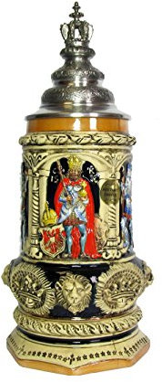 King German Beer Stein The Stein 0.75 Liter tankard, Beer Mug