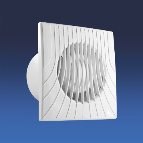 Awenta Badventilator Einbaulüfter Badlüfter Lüfter Wandlüfter Ventilator WC Bad Küche leise Ø 150 mm WA Kleinraumventilator, Weiß