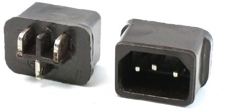 Aexit 2pcs C14 Stecker Power Adapter Stecker für Elektroherde 250V 10A Schwarz (bb588e9ee285323ea06f5570e0725c51)