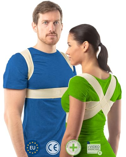 aHeal Rückenstützgürtel & Rücken Geradehalter Herren und Damen - Haltungskorrektur Rücken, Schultergurt Haltungskorrektur, Rückenstütze, Gerader Rücken, Linderung von Rückenschmerzen - Größe 5 Haut