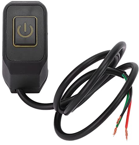 Yctze Motorrad Lenker Schalter, 22mm Universal Control-Taste Wasserdicht für Scheinwerfer, ATV Lichtschalter, Fahrrad Scheinwerfer Schalter, Fahrradknopf, Motorrad Horn