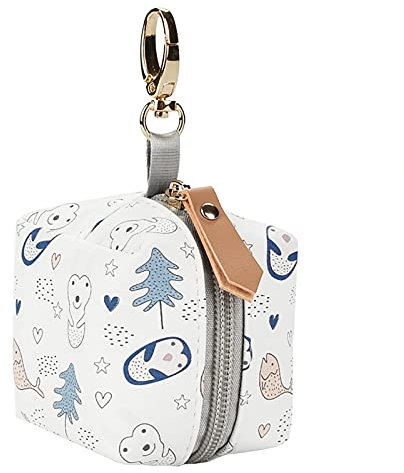 Schnullerbox Schnullertasche Halter Für Baby Kleine Reißverschluss-Aufbewahrungstasche Schnullertasche Zur Täglichen Aufbewahrung Von Schnullern