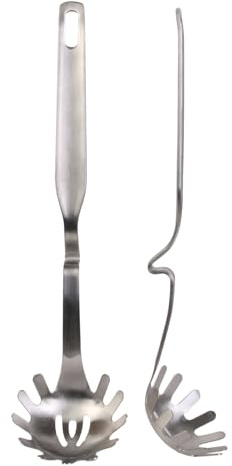 COOK CONCEPT - KU6531 - Cuillere à Spaghetti à Accrocher Inox Cuisine Ustensile Pince Louche Cuillere