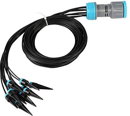 Kit d'Irrigation Goutte à Goutte Automatique Micro Kit d'Irrigation pour 10 Plantes en Pot d'Intérieur Arroseur de Dérivation l'Arrosage des Plantes