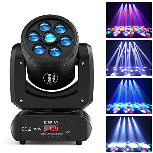 Moving Head LED 120W Disco Licht dmx512 RGBW DJ Lichter für Disco Party Licht Club Bar Strobe Bühnenlicht Lichteffekt 8 Muster 8 Farben