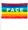 KliKil Flagge Paz 90 x 150 cm, wetterfestes Außengewebe, 150 x 90 cm, Peace Flagge Gartendekorationen