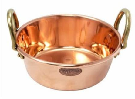 CopperGarden Soßen- & Marmeladentopf 1,8 Liter I Kochtopf aus Kupfer mit 20 cm Durchmesser I Kupfer Topf zum Marmelade kochen I für offenes Feuer & Gas geeignet I ideale Wärmeverteilung