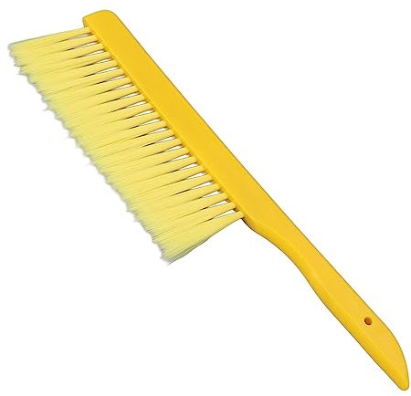 Fdit Imkereibürste, Einreihiges Werkzeug, Weiche Ausrüstung, Bienenstock, Bienenbürste, Bienenborstengriff, Kunststoffgriff, Hellgelb, 36 X 8,9 cm, Utensilienwerkzeuge