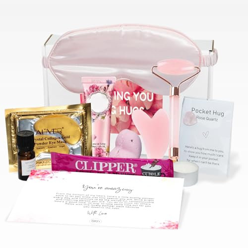 Luxury Bath Pamper Hamper Gift Set for Women, Ultimate Self-Care Spa Kit with Relaxing Skincare Essentials, Perfect for Birthday, Wellbeing, or Christmas Gifts for Her