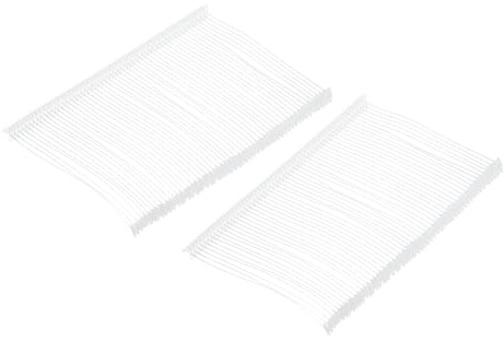 QUARKZMAN 1000 Stück Standard Heftfäden für Etikettierpistolen, 65mm Kunststofffäden für Anhänger, Schilder & Preisetiketten, Transparent