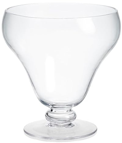 Emilja Dekorative Glasschale mit Fuß 21cm H. Schale auf Fuß