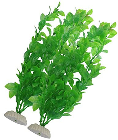 Happyyami 4 Stück künstliche Pflanzen Dekorationen für Aquarien Kunstpflanze aquariumpflanzen aquarienpflanzen aquariumdeko aquaristik zubehör Aquarium Dekoration Anlage Haustier