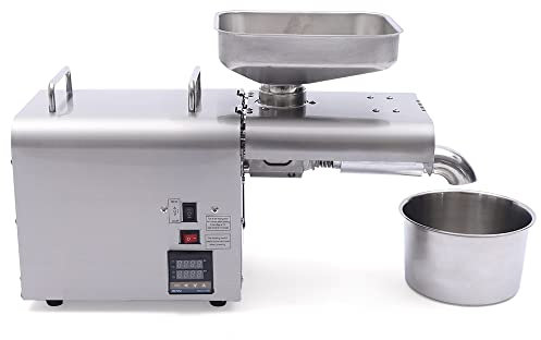 Automatische Ölpresse Maschine Extraktionsmaschine Edelstahl Ölpresse Extractor Temperaturkontroll Ölpresse Maschine heißer kalter Öl Extraktion Expeller Für Flachs Erdnuss Castor Hanf Perilla Samen