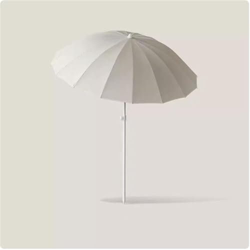 HAEKEBC Sonnenschirm Neigbar Gartenschirm Shanghai Sonnenschirm 180cm Rund Balkonschirm Polyester Schirmstoff Marktschirm UV-Schutz Sonnenschutz