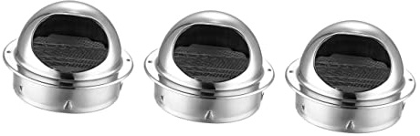 Beatifufu 3pcs Stainless Steel Air Vent Cover for Cooker Hood Ventilation Grille Replacement Part Range Hood Exhaust Cover