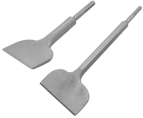 2pcs Wide Fliesenentfernungsmeißel Schaber Bits Fliesenentfernungswerkzeug Elektrische Hammermeißel Elektrowerkzeugzubehör Dauer