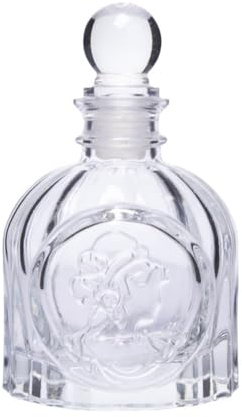 Flacon diffuseur de parfum vide en verre avec couvercle pour aromathérapie, accessoires de parfum pour décoration d'intérieur (bâtonnets non inclus)