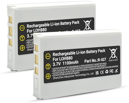 2 Stück R-IG7 Akku für Logitech Harmony One 720 720 Pro 785 850 880 880 Pro 885,890,890 Pro, H890,900,900 Pro Fernbedienung DiNovo Edge DiNovo Mini Harman Kardon TC30