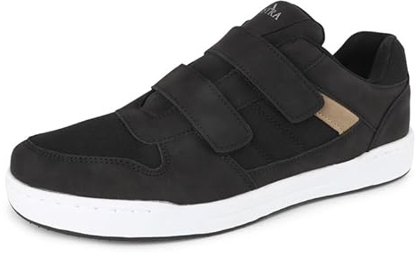 TIESTRA Hommes Casual Sneakers Chaussure de Course en Cuir pour la Marche Estivale,Chaussures D'entraînement Légères pour la Marche et la Course à Pied