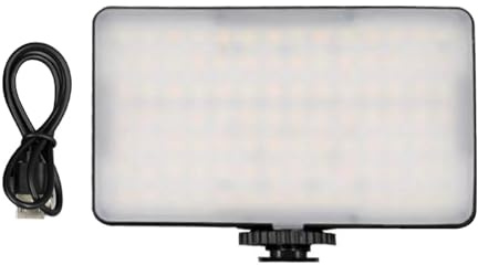 Luce video a LED per fotografia con 98 perline della lampada, diffusore di luce ad alta luminosità e facile montaggio per telecamere, produzione video, illuminazione