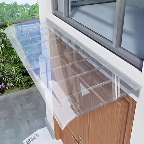 Sonnenschutz für den Außenbereich Balkon35x350cm Wasserdicht Sichtschutz ohne Bohren Seitenmarkise Wetterbeständig Paravent für Terrassen- und Terrassenschutz
