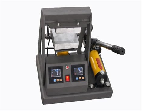 JOJIDE Termopressa, Pressa idraulica for colofonia da 10 tonnellate 14000 psi, Piastre riscaldanti for colofonia da 5x5 Pollici