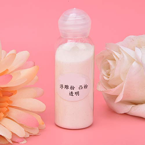 Topiky Transparent Präglingspulver, Klart Präglingspulver för Stämpling Scrapbooking, Papperspräglingspulver 15 G för Värmepräglingshantverk