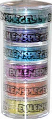 Eulenspiegel 999110 - Polyesterglitzer Party-Edition, 6 x 6 g, Streuglitzer, Karneval, Halloween, Mottoparty | Streuglitzer für Gesicht & Körper, für Karneval, Festivals & Mottopartys