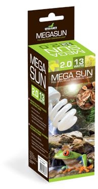 Reptiles-Planet Mega Sun UVB 2.0 Lampe, 13W, Weiß