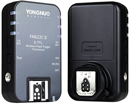 Yongnuo YN-622C II YN 622II 1/8000 E-TTL Funkauslöser Blitzauslöser Auslöser für Canon Kamera mit WINGONEER diffusor