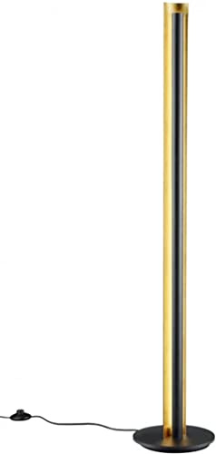 Trio Leuchten LED Stehleuchte 474410179 Texel,15 Watt LED, Switch Dimmer Schwarz Goldfarbig 25 x 25 x 142.5 cm