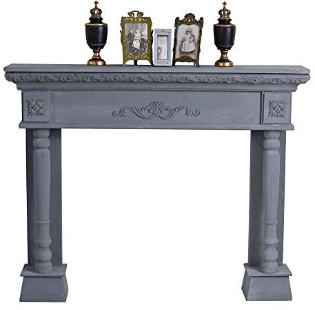 Encadrement de cheminée Antique bois de cheminée Fausse Cheminée Decorative style maison de campagne Console de cheminée Palazzo Exklusiv