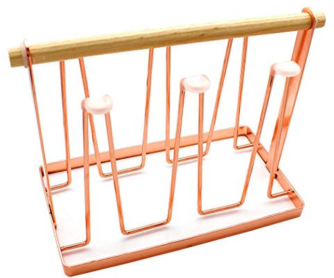Duffire Simple Nordic Style Tazza Portabicchieri, Portaoggetti Portabottiglie(in Oro Rosa)