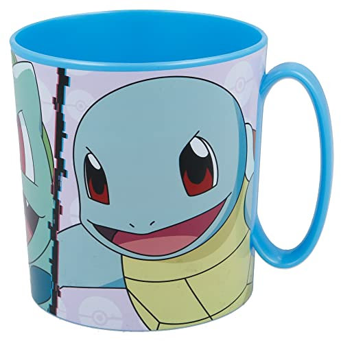 Stor Pokemon 350ml Microwave Safe Mug, Plastic, Reusable, for Kids, Children, Breakfast, Cup, Easy to Clean, BPA Free (350ml)