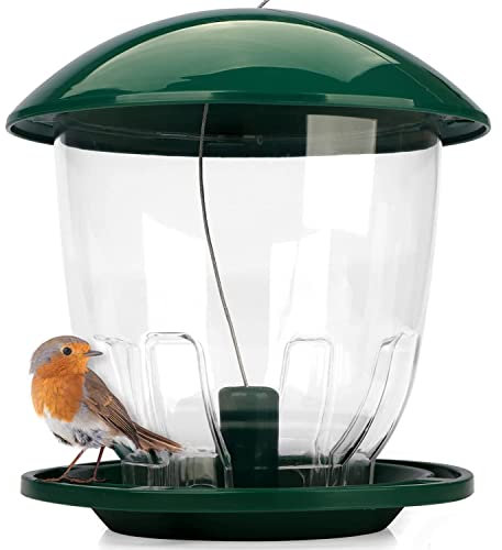 WILDLIFE FRIEND I Vogelfutterspender XL zum Aufhängen 1 kg I Vogelfutterstation für Wildvögel I Vogel Futterstation, Futterspender Vögel, Vogelfutterhaus, Vogelfutter, Bird Feeder