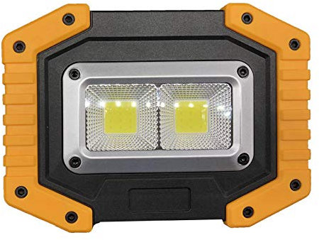 Projecteur Led Rechargeable Projecteur D'Éclairage Extérieur Cob 30 W, Projecteur Haute Luminosité, Projecteur Multifonction, 3 Modes (Batterie Incluse)-W840