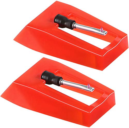 Eboot 2 Pieces Record Player Needle with Ceramic Tip, Stylus Turntable Replacement Needle for Turntable Phonograph Lp Vinyl