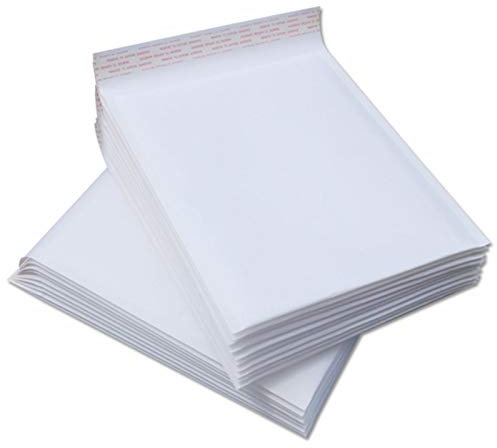 LIANYG Versandbeutel 50 stücke weiß Papier Blase umhüllungen Taschen saiblinge gepolsterte Versand Blase umhüllung wasserdicht Schaum mailing Tasche 8 größen 334 (Color : 25x30cm)