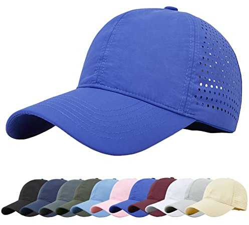 Baynetin Mesh Baseball Kappe, Atmungsaktive Schnell Trocknend Basecap, Masche Freizeit UV Baseballmütze Sport Cap Verstellbar