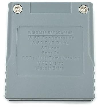 VKMKV 2 pièces Toute Nouvelle Carte mémoire SD Flash WISD for Nintendo Wii Adaptateur convertisseur Adaptateur Lecteur de Carte for Wii GC Gamecube Console de Jeu