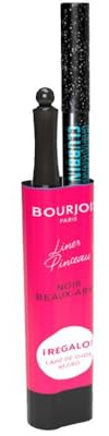 Bourjois Maquillaje Pack Liner Pinceau, Contour Clubing regalo 8 NOIR SURRÉALISTE, 48 ATOMIC BLACK 1.2g