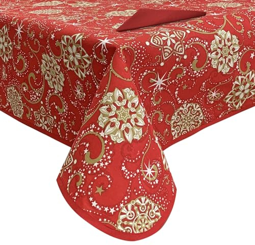 Tischdecke Weihnachten Tischset + Servietten Preziosa Home 24 Plätze 6372